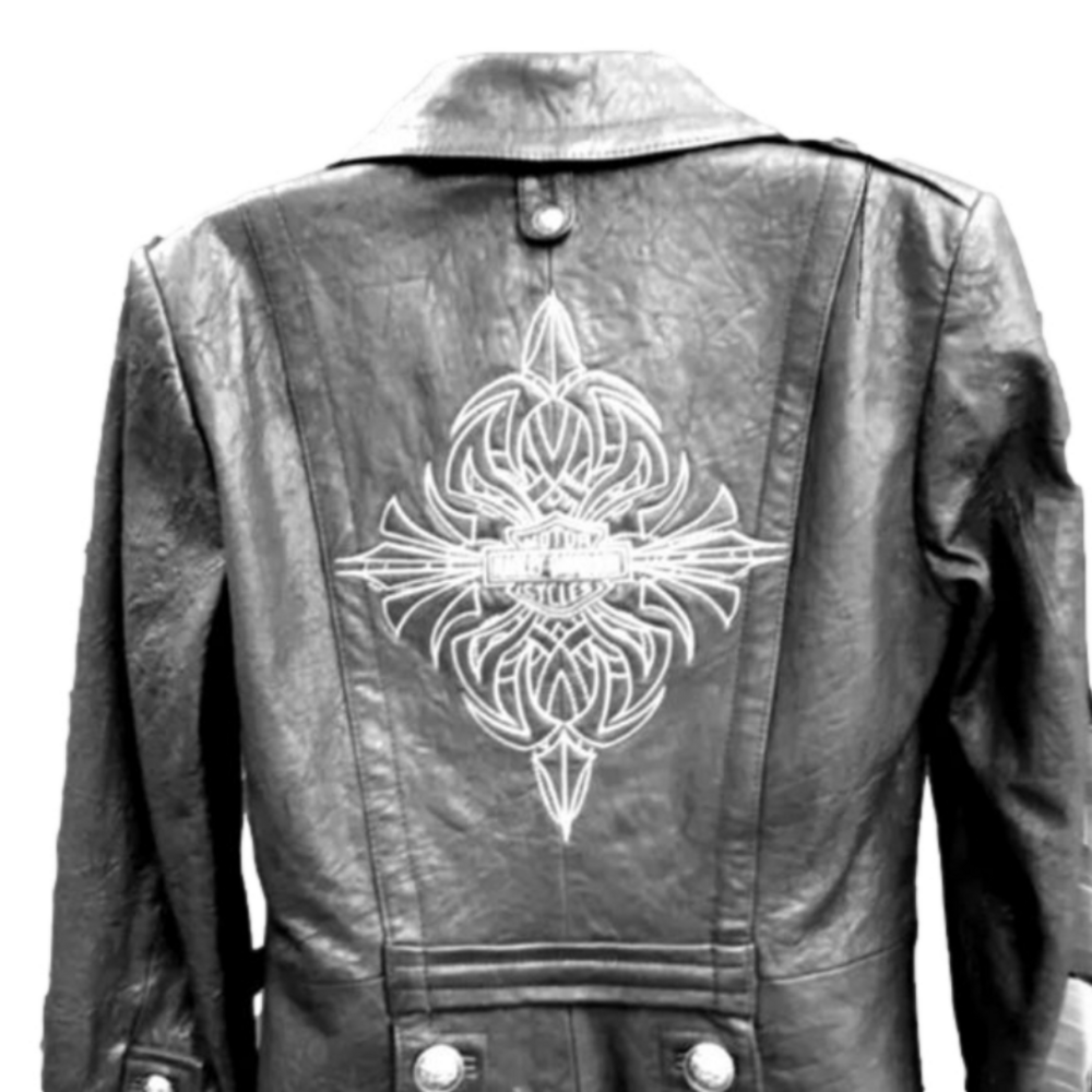 Black Harley Davidson blazer